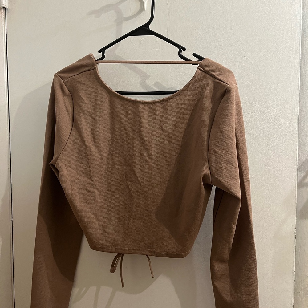 Cotton On Brown Long Sleeve Women's Top